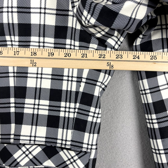 Blackmilk Plaid Tartan Blazer Jacket Womens 12/16 Lined Open Front Academia - Picture 9 of 15